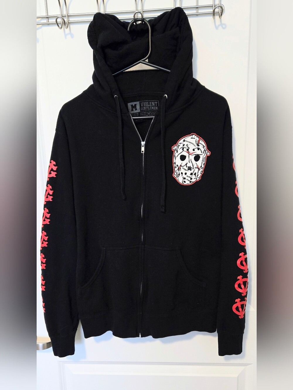 Violent Gentlemen Black Hockey Club,limited Release,med.xlnt.zipper Hoodie,rare